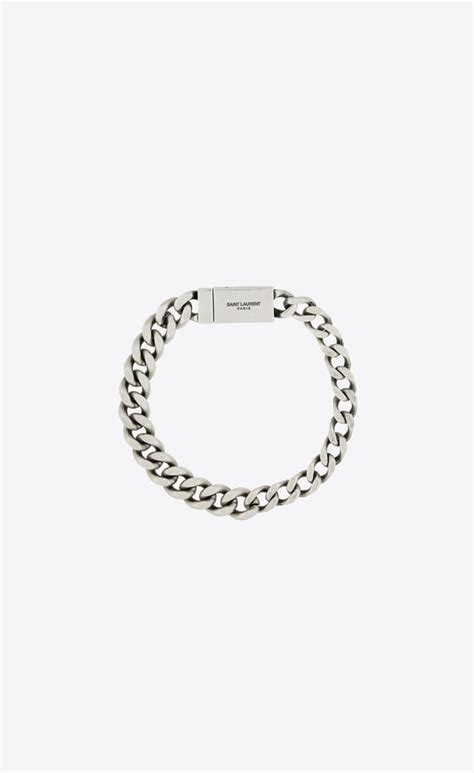 ysl metal curb chain bracelet|Saint Laurent Bracelets for Women .